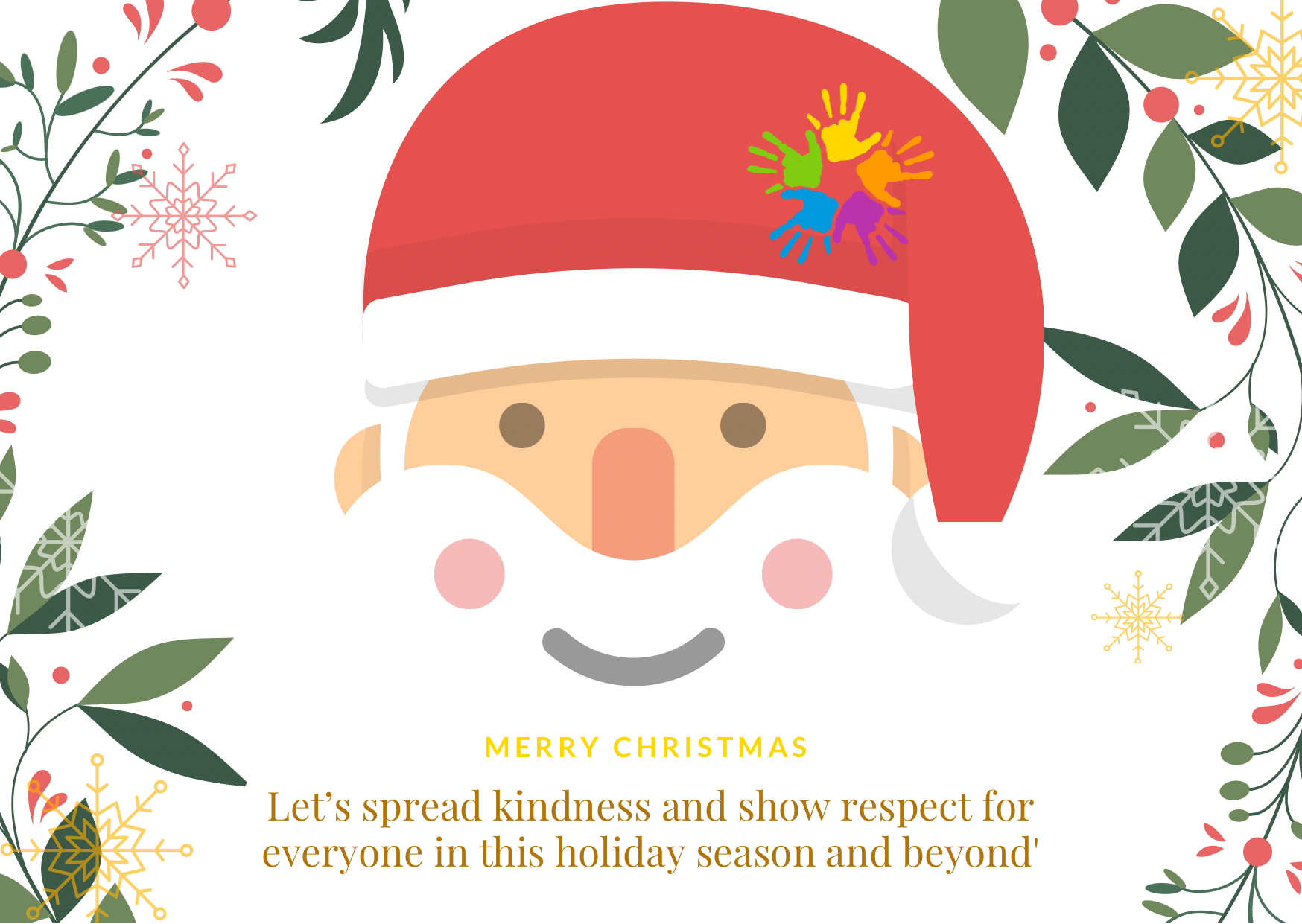 Christmas e-card designed by EOSA