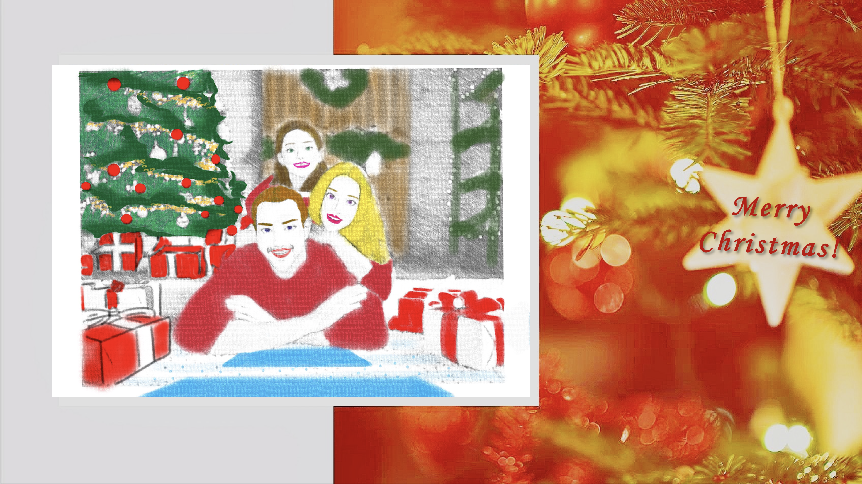 Christmas e-card designed by EOSA