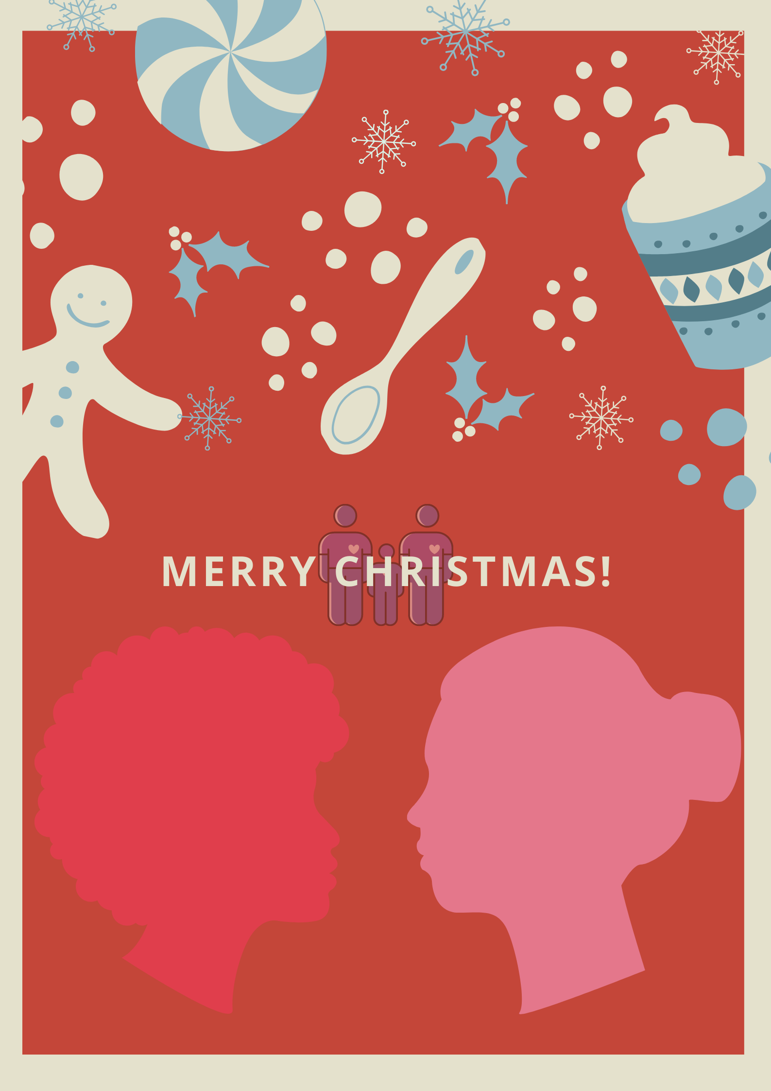 EOSA e-card design with message of season's greetings 