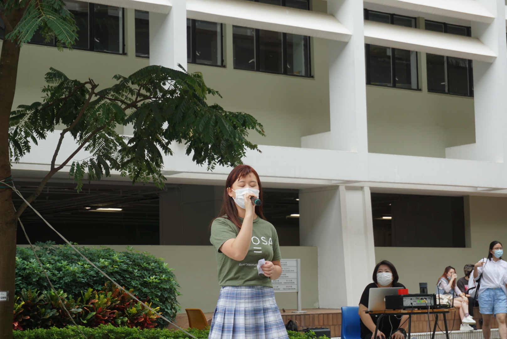 Equal Opportunity Student Ambassador performing at Sun Yat-sen Place