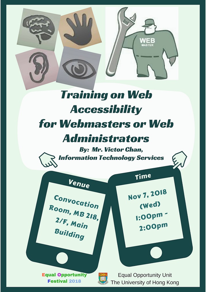 Training on Web Accessibility for Webmasters or Web Administrators