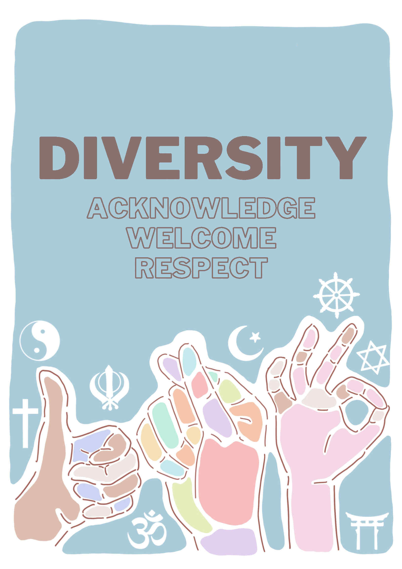Champion: Diversity in HKU acknowledge welcome respect (Description as the text on the webpage)