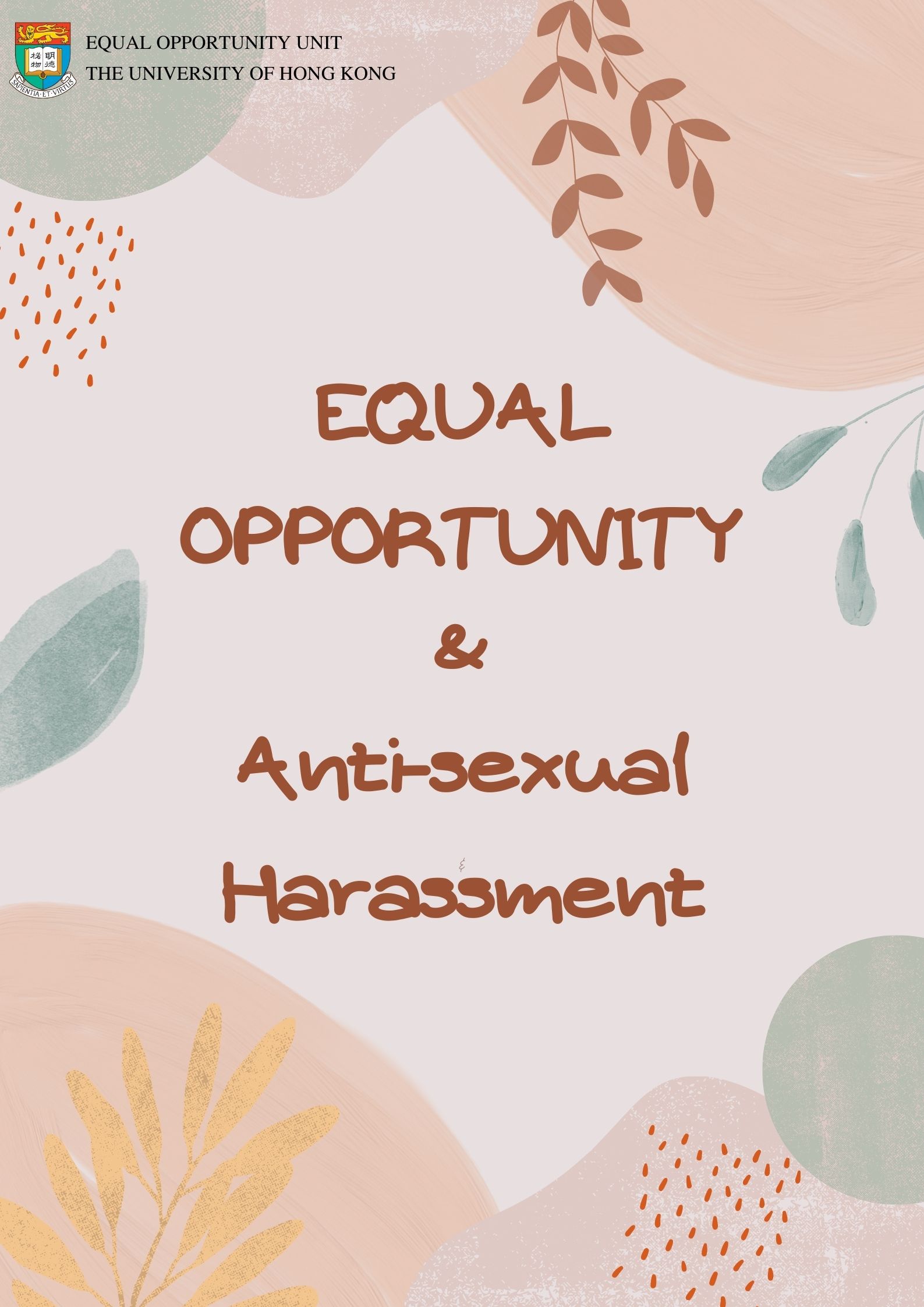 The poster of Equal Opportunity and Anti-sexual Harassment
