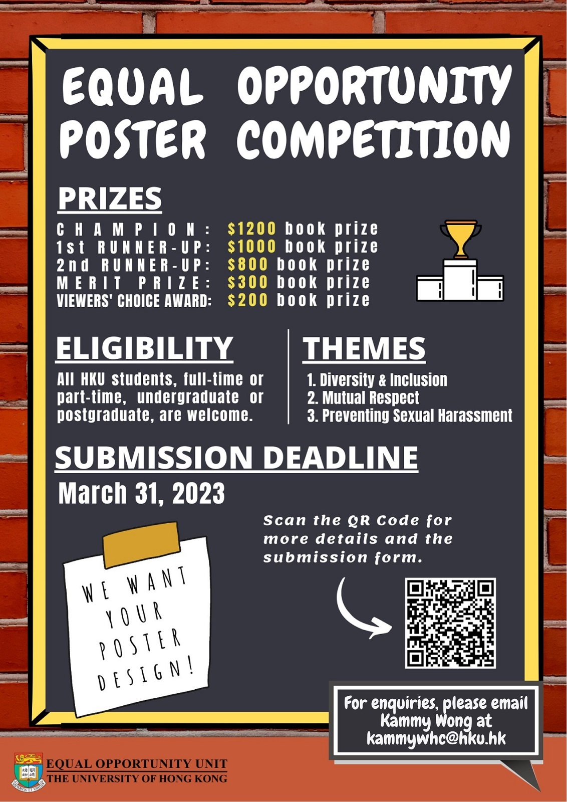 Equal Opportunity Poster Competition: Content same as text